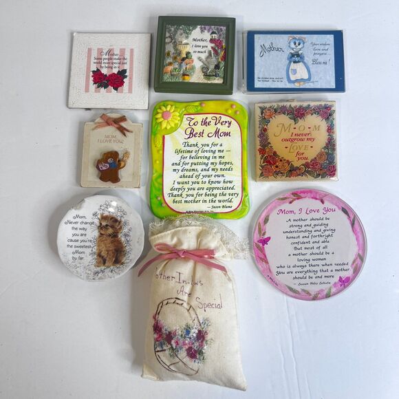 Mom Magnet Collection Vintage & Modern & Homemade MISC Lot Set of 9 Cottage Core - Picture 15 of 15